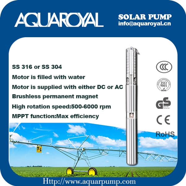 DC Solar Pump_Permanent Magnet_DC brushless__Solar well pump